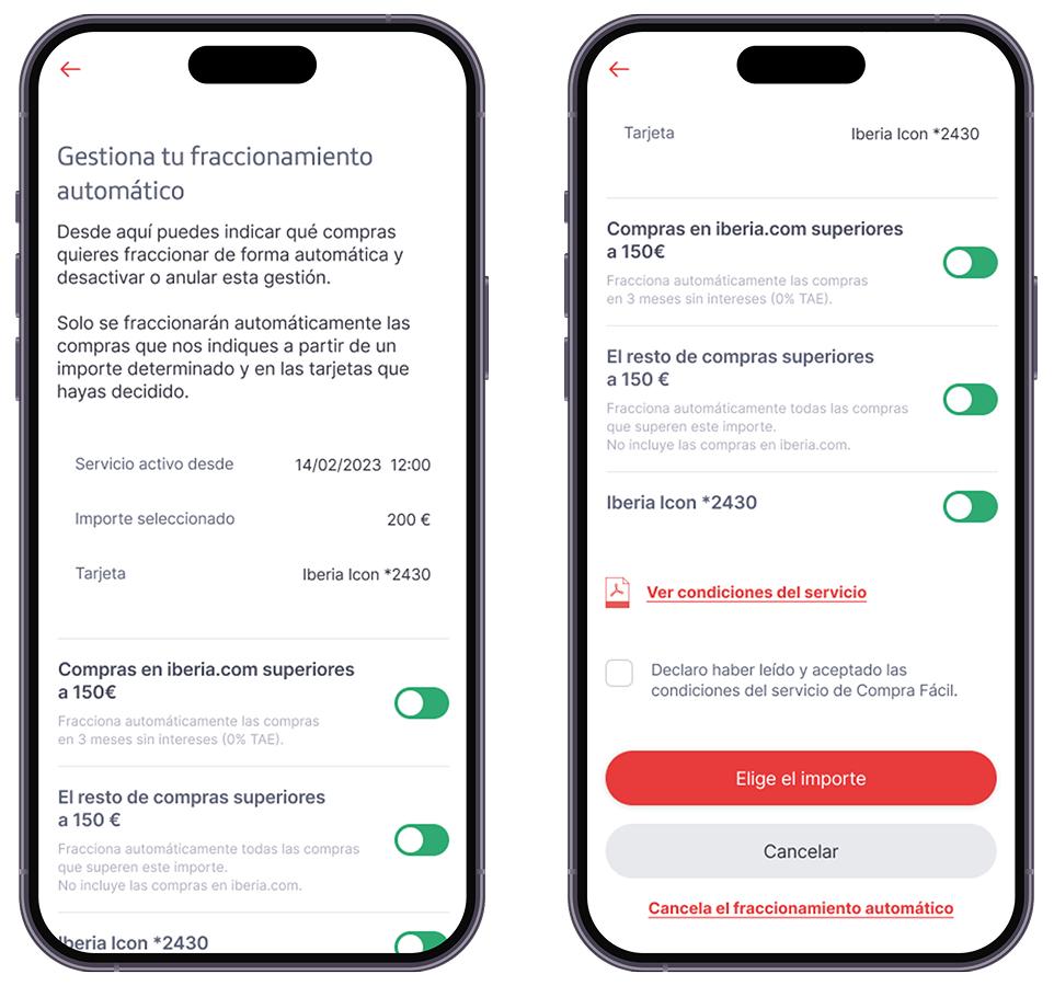 Gestiona fraccionamiento automático