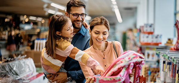 Familia de compras